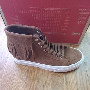 Vans Sk8 Hi Moc Suede Womens Sz 5.5 Brown NEW NIB